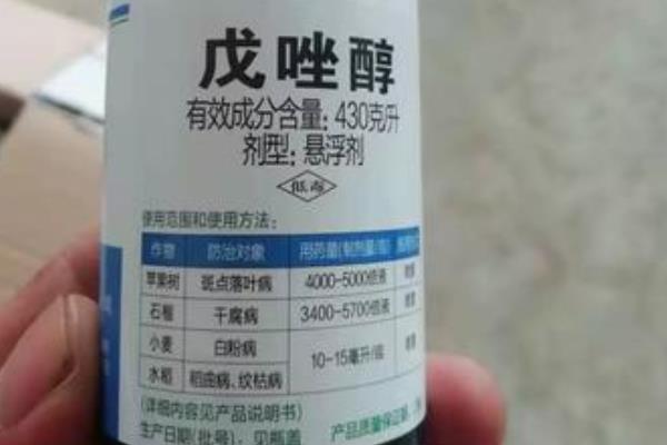 戊唑醇的主要作用，主要用于防治小麦、水稻等作物上的多种病害